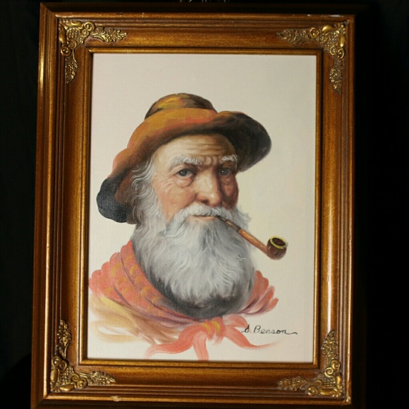 Benson Rare Oil Canvas Painting Reproduction - Picture 1 of 4